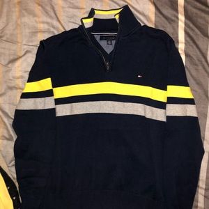 Tommy Hilfiger - blue w/ stripe sweater